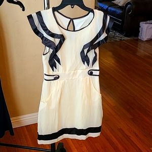Ruffle chiffon dress
